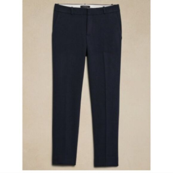 Banana Republic Double Weave Straight Leg Mid Rise Ryan Ankle Pant Size 8 NWT - Picture 3 of 5
